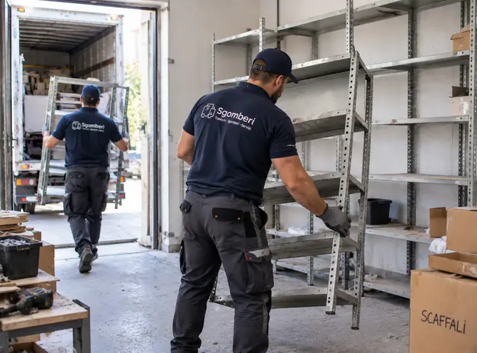 Sgombero scaffali